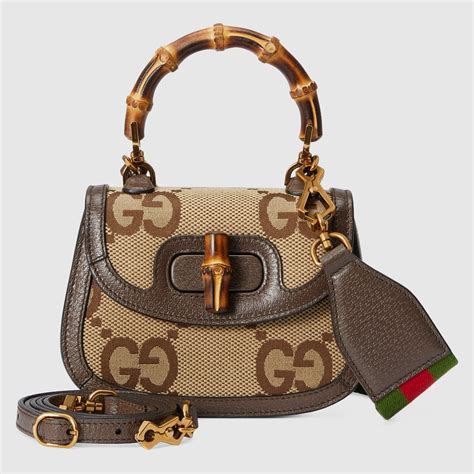 gucci mini jumbo gg bag with bamboo|gucci bamboo bags for sale.